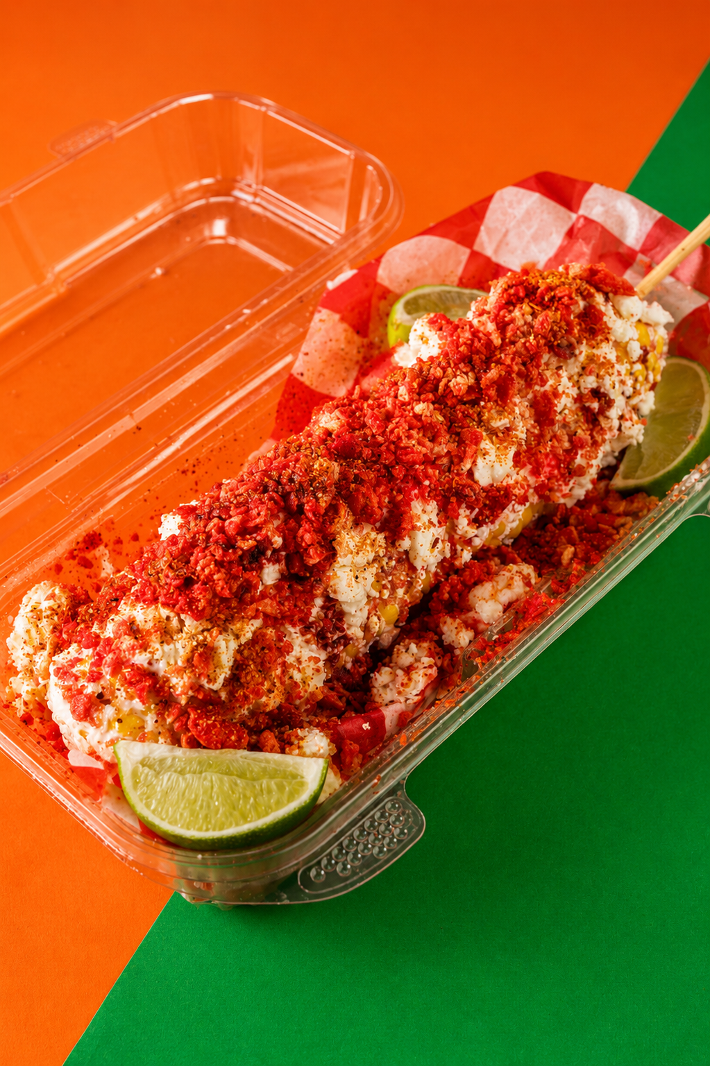 Elote con Takis o dorito