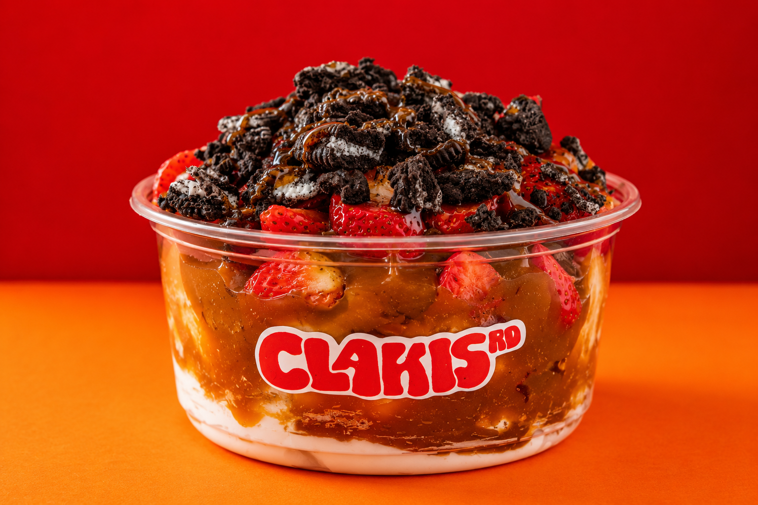 Fresa con crema 12oz